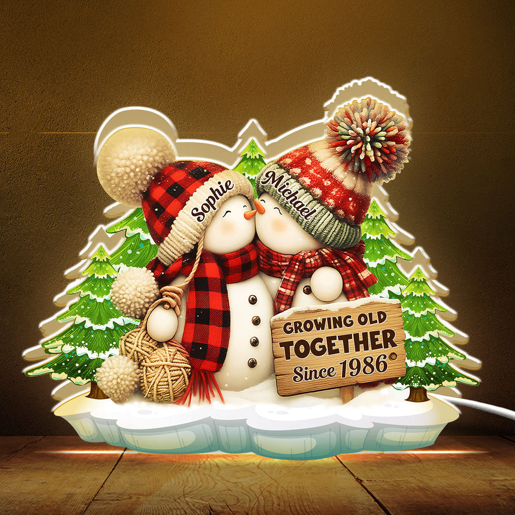 Merry And Bright Together - Personalized Light Box
