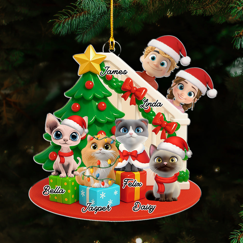 Custom Keepsake Christmas Ornament •  Hide And Seek - Personalized 3D Effect Acrylic Ornament