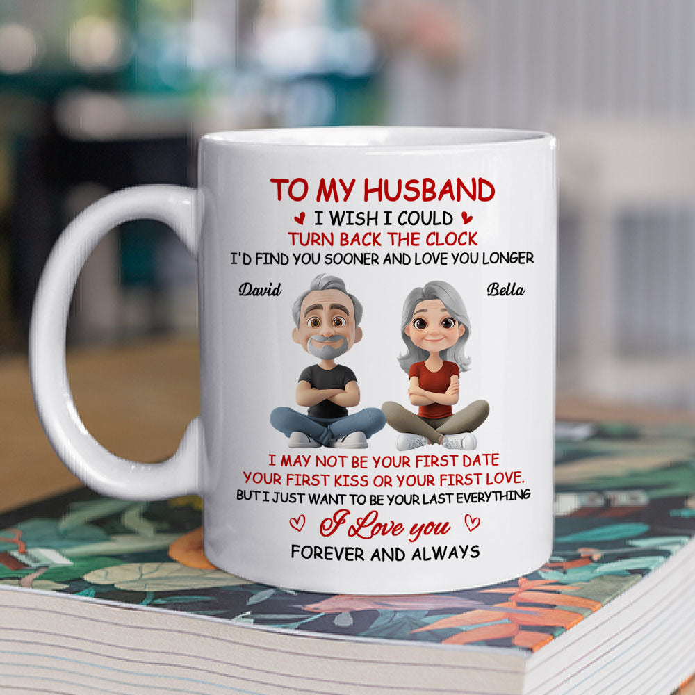 Custom Anniversary Keepsake Gifts For Couple • I Wish I Could Turn Back The Clock 2 - Personalized Coffee Mug