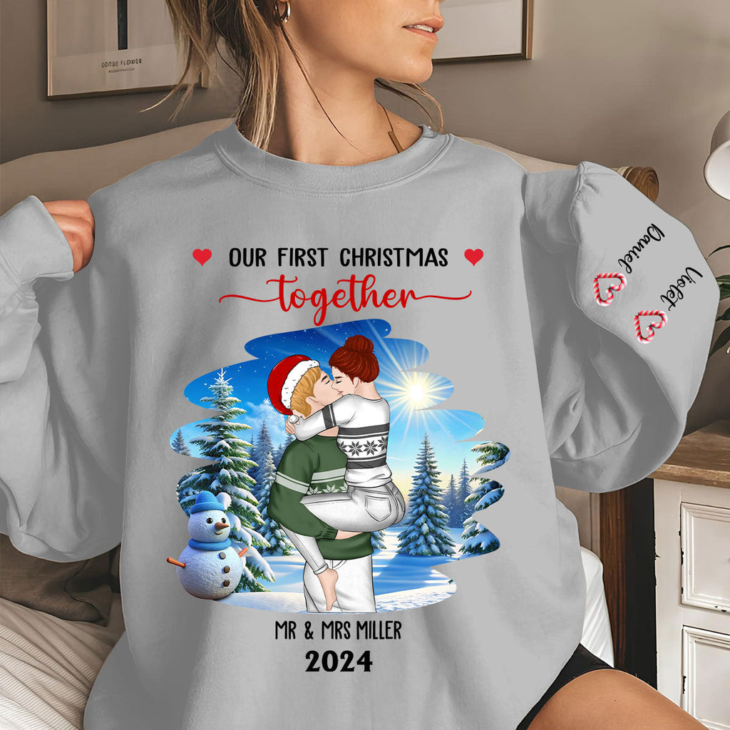 First Christmas Couple - Personalized Sweatshirt