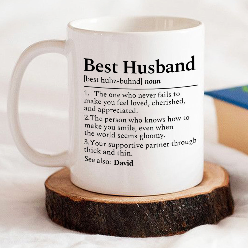 Custom Anniversary Keepsake Gifts For Couple • My Best Husband - Personalized Coffee Mug