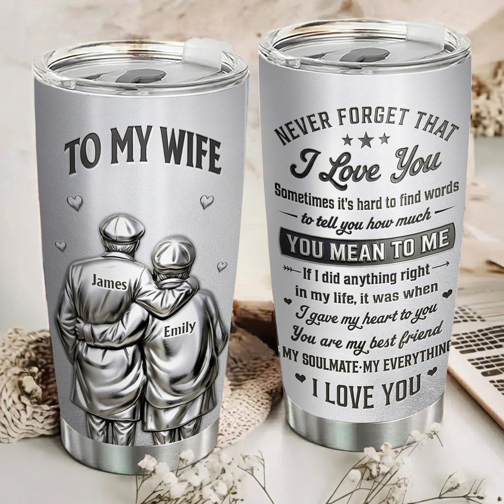 I Did Anything Right In My Life - Personalized 3D Effect Tumbler