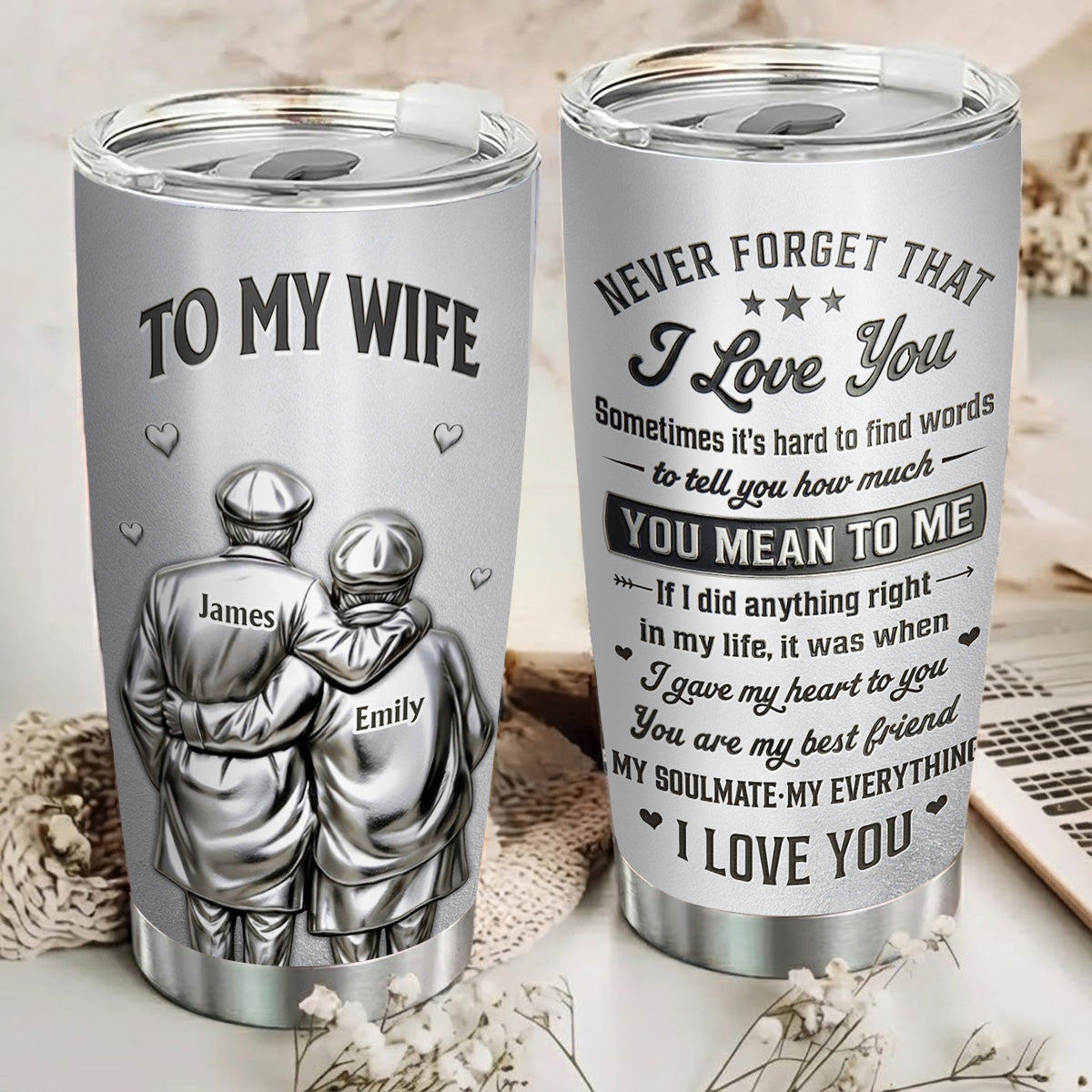 I Did Anything Right In My Life - Personalized 3D Effect Tumbler