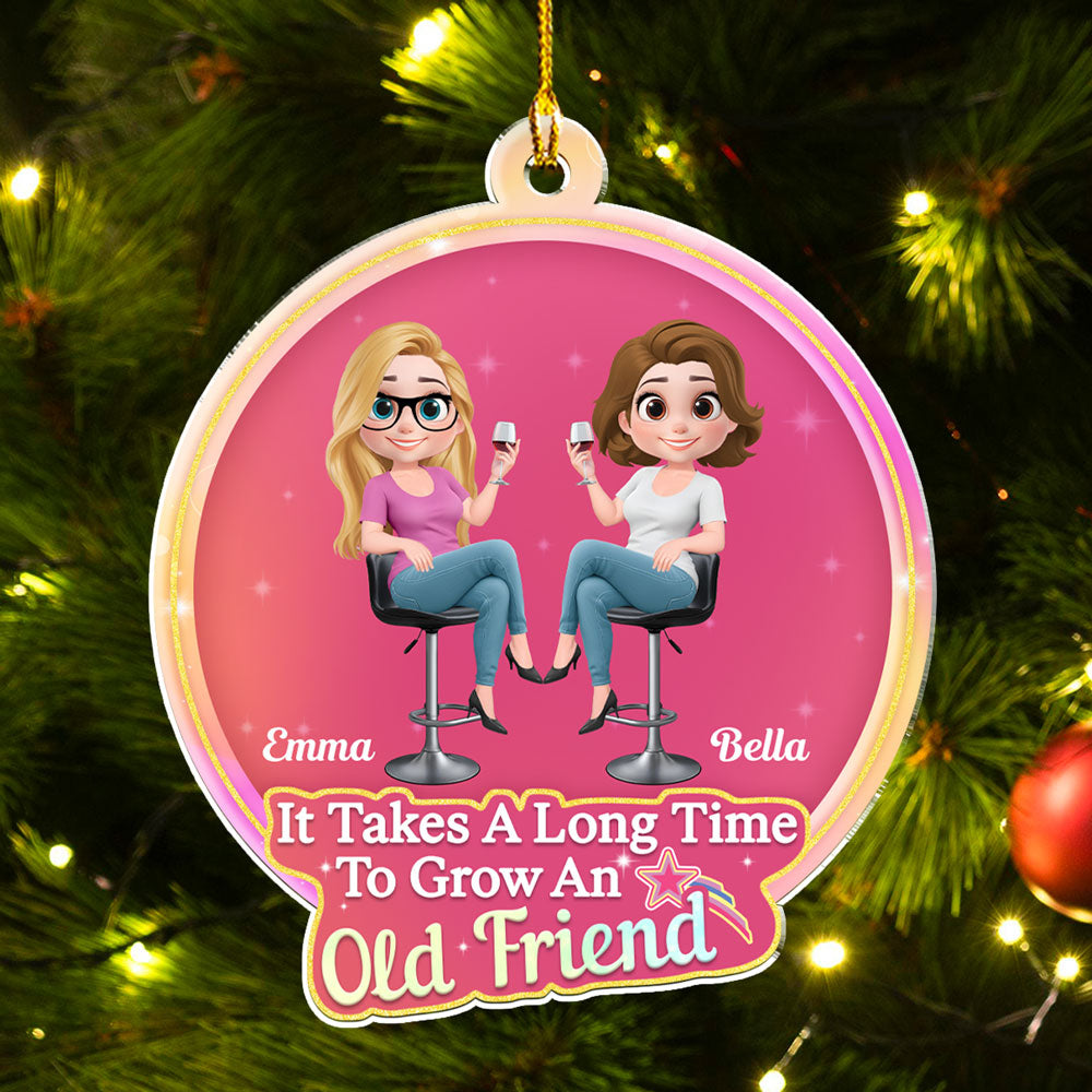 Custom Keepsake Christmas Ornament •  My Best Besties - Personalized Acrylic Ornament