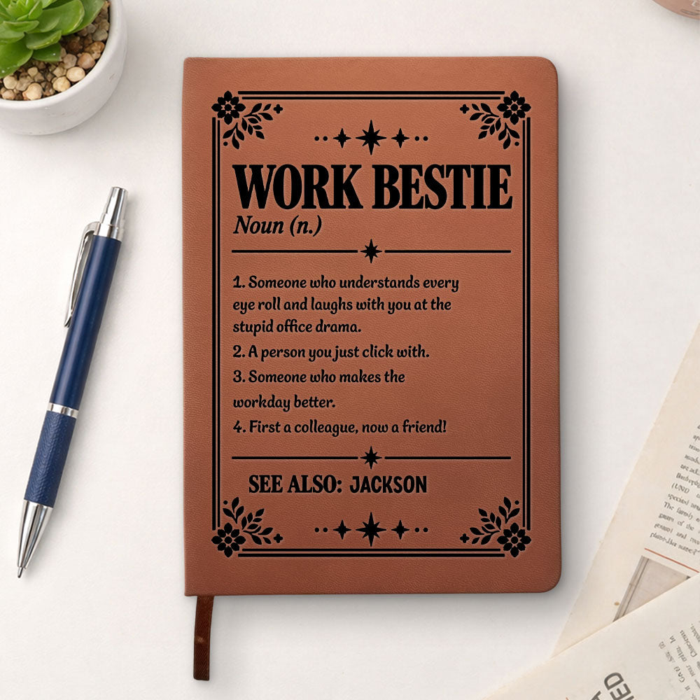 Emotional Support - Personalized Leather Journal
