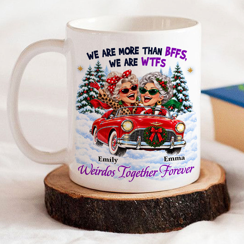 Custom Best Friend, Christmas & Birthday Friendship Keepsake Gift • Road Trip Weirdos - Personalized Coffee Mug
