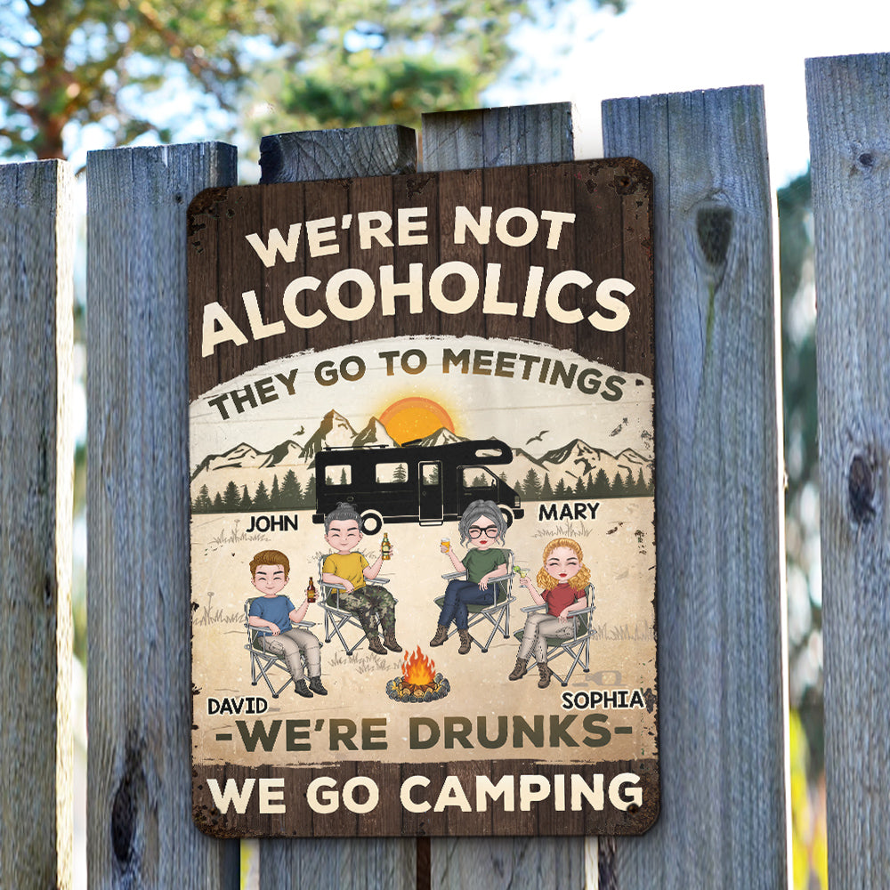 Custom Home & Wall Decor, Birthday & Christmas Gift • We Are Not Alcoholics - Personalized Metal Signs