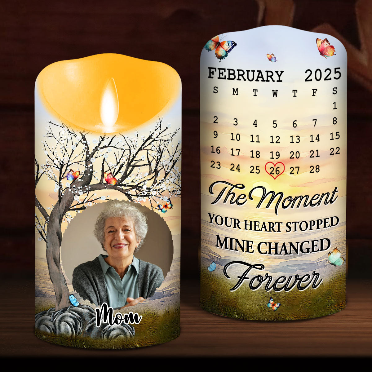 Mine Changed Forever - Personalized LED Candle