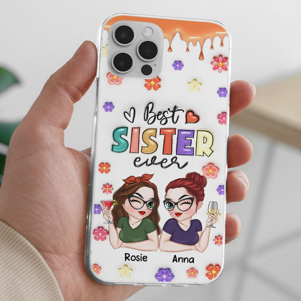 Best Bestie Ever - Personalized 3D Inflated Effect Phone Case