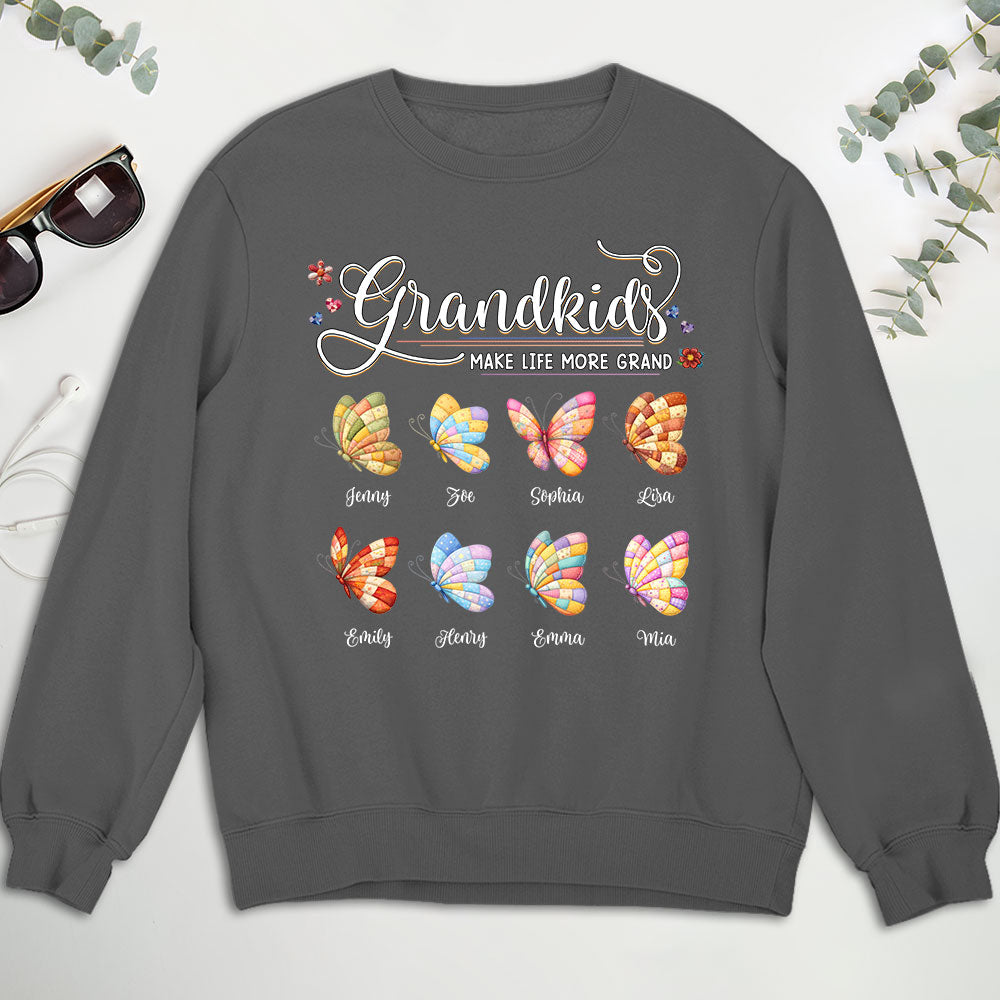 Custom Mother's Day Gift for Mom & Grandma • Grandma Butterflies - Personalized Shirt