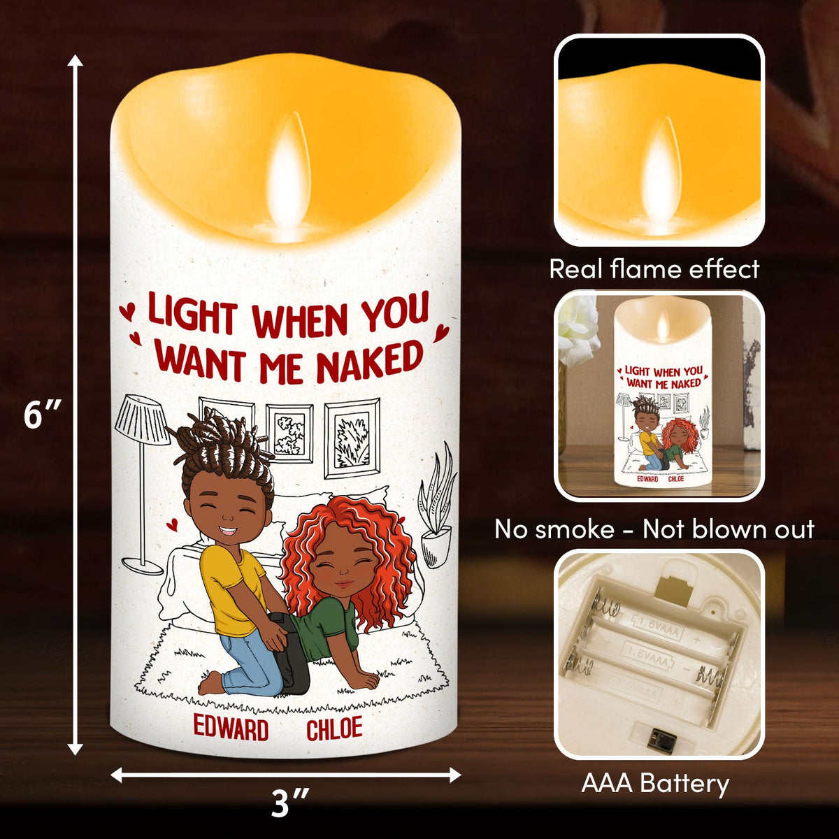 Light It Up - Personalized LED Candle