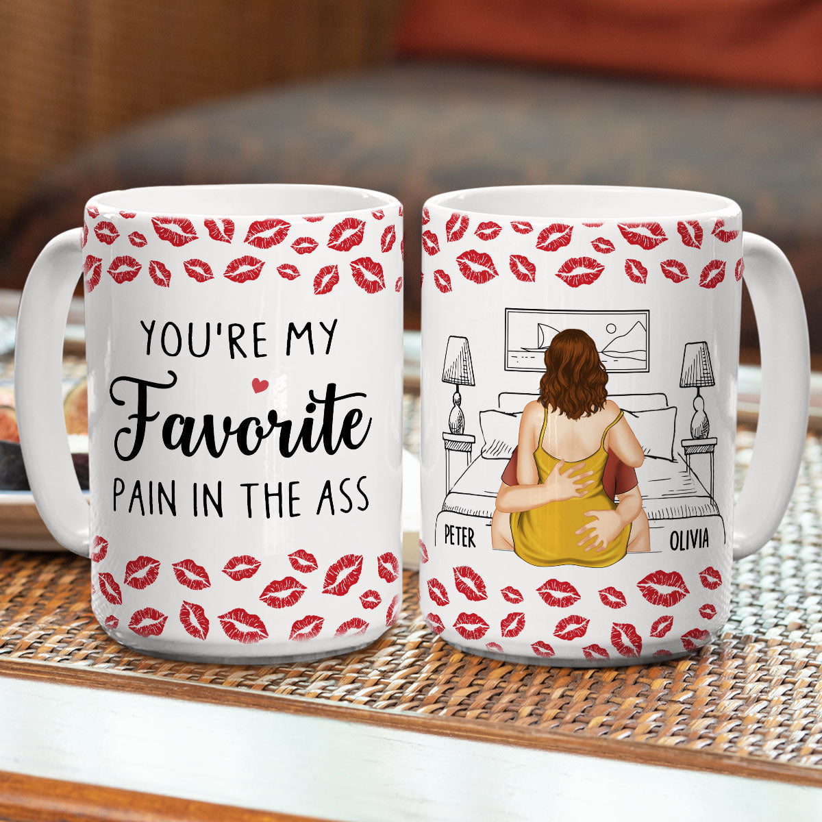 Custom Anniversary Keepsake Gifts For Couple • My Favourite Pain - Personalized Coffee Mug