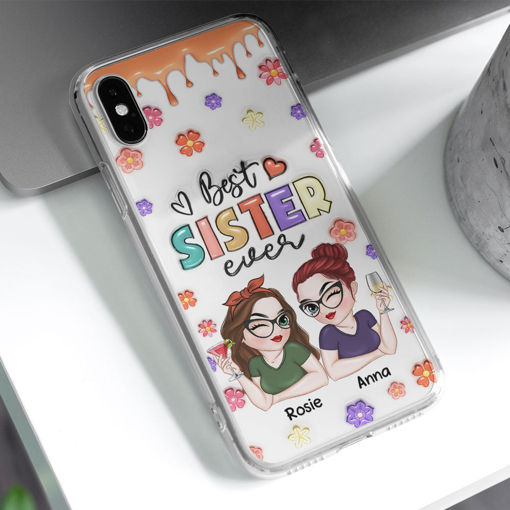 Best Bestie Ever - Personalized 3D Inflated Effect Phone Case