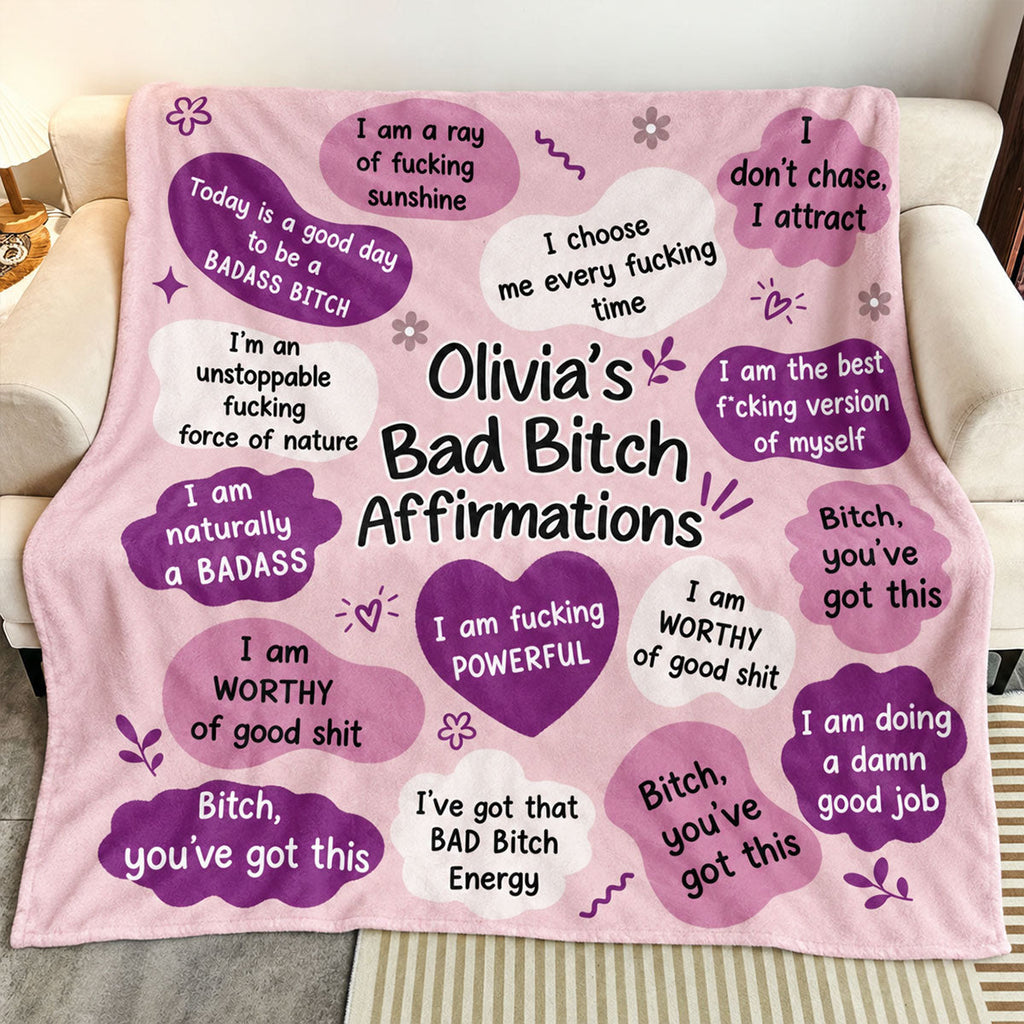 Today Is A Good Day - Personalized Fleece Blanket