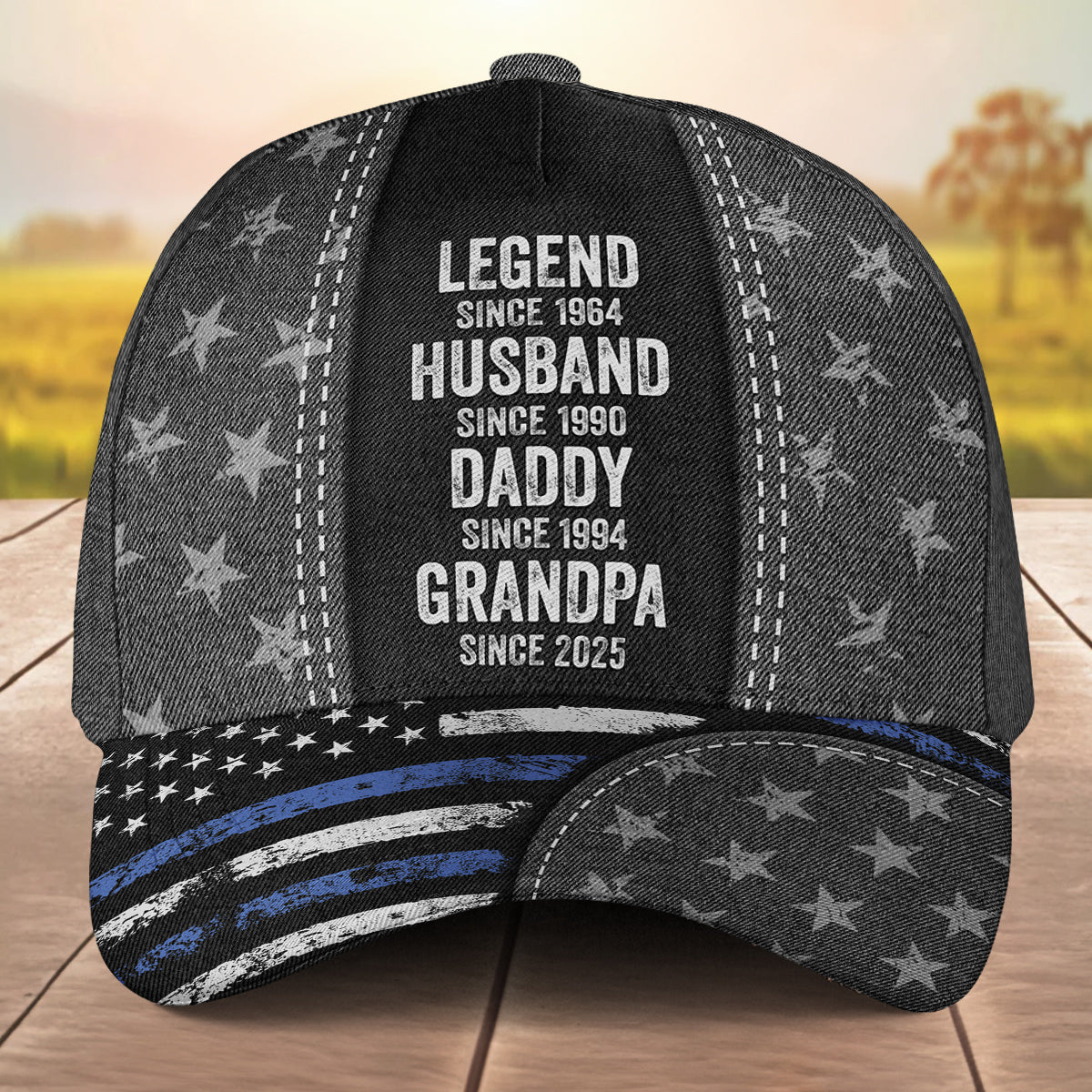 Legend Husband Daddy - Personalized Classic Cap