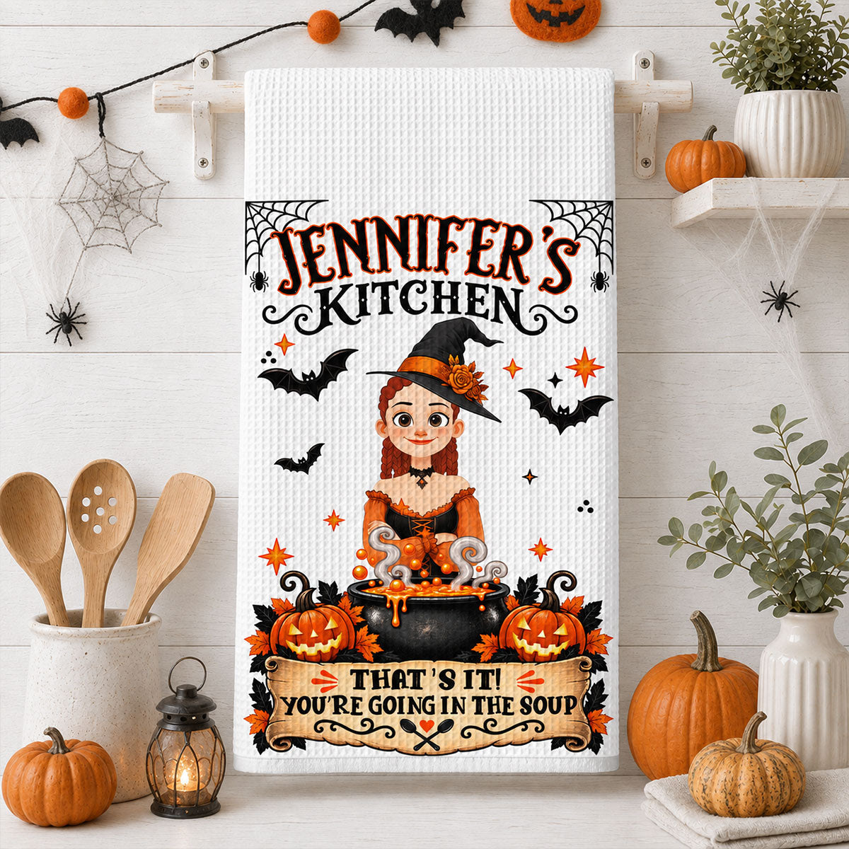 Stirring Up Some Magic - Personalized Kitchen Towel
