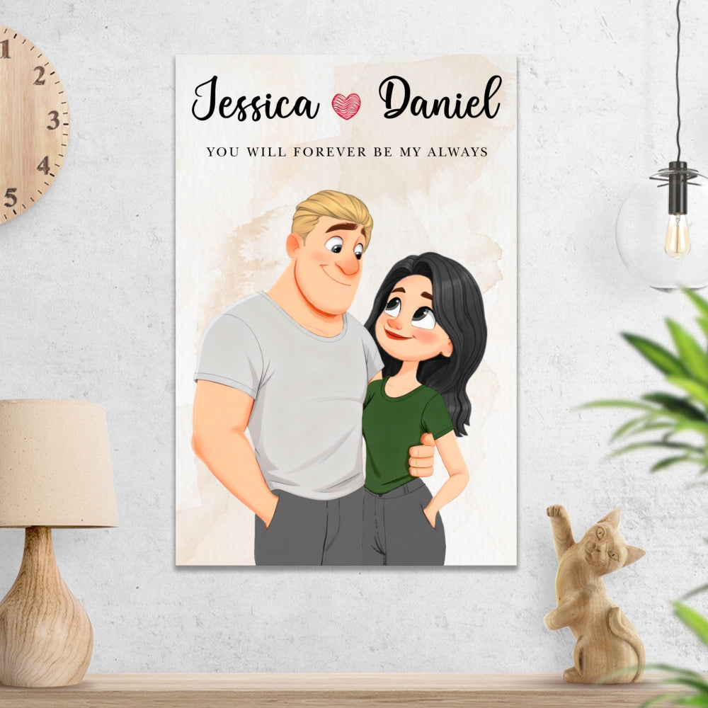 Always And Forever Us - Personalized Poster