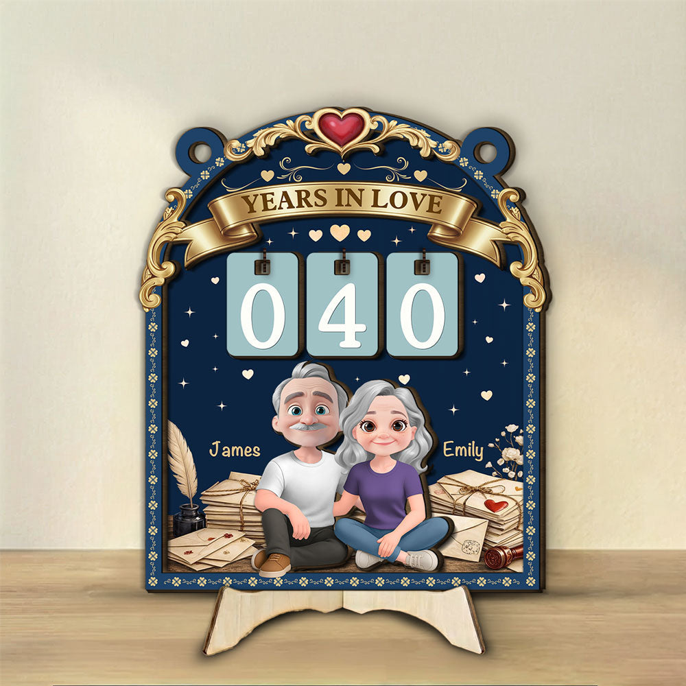 Forever In Love - Personalized Tracker Sign