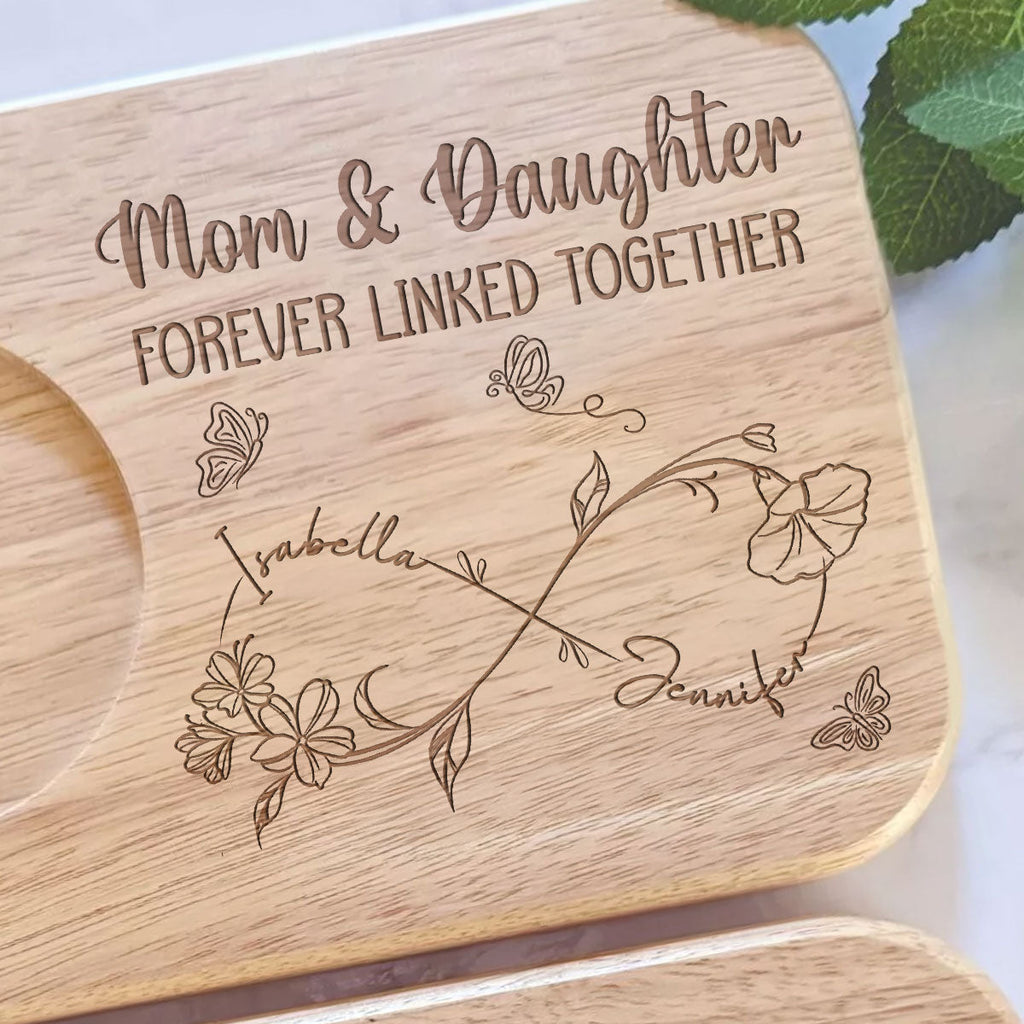 Forever Linked Together - Personalized Wooden Treat Board