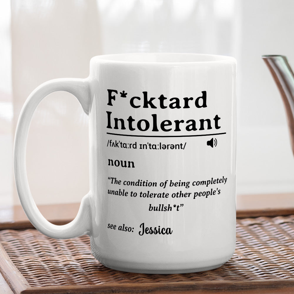 Custom Coworker, Christmas & Birthday Team Appreciation Gift • My Patience For Fools Ends - Personalized Coffee Mug