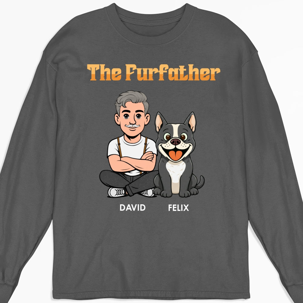 Custom Christmas & Birthday Keepsake Gift • The Furfather Retro - Personalized Shirt