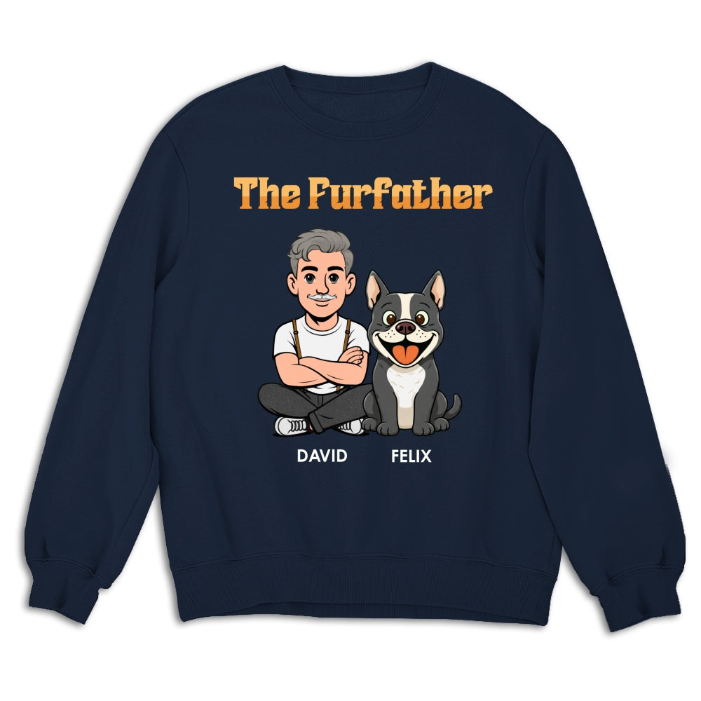 Custom Christmas & Birthday Keepsake Gift • The Furfather Retro - Personalized Shirt