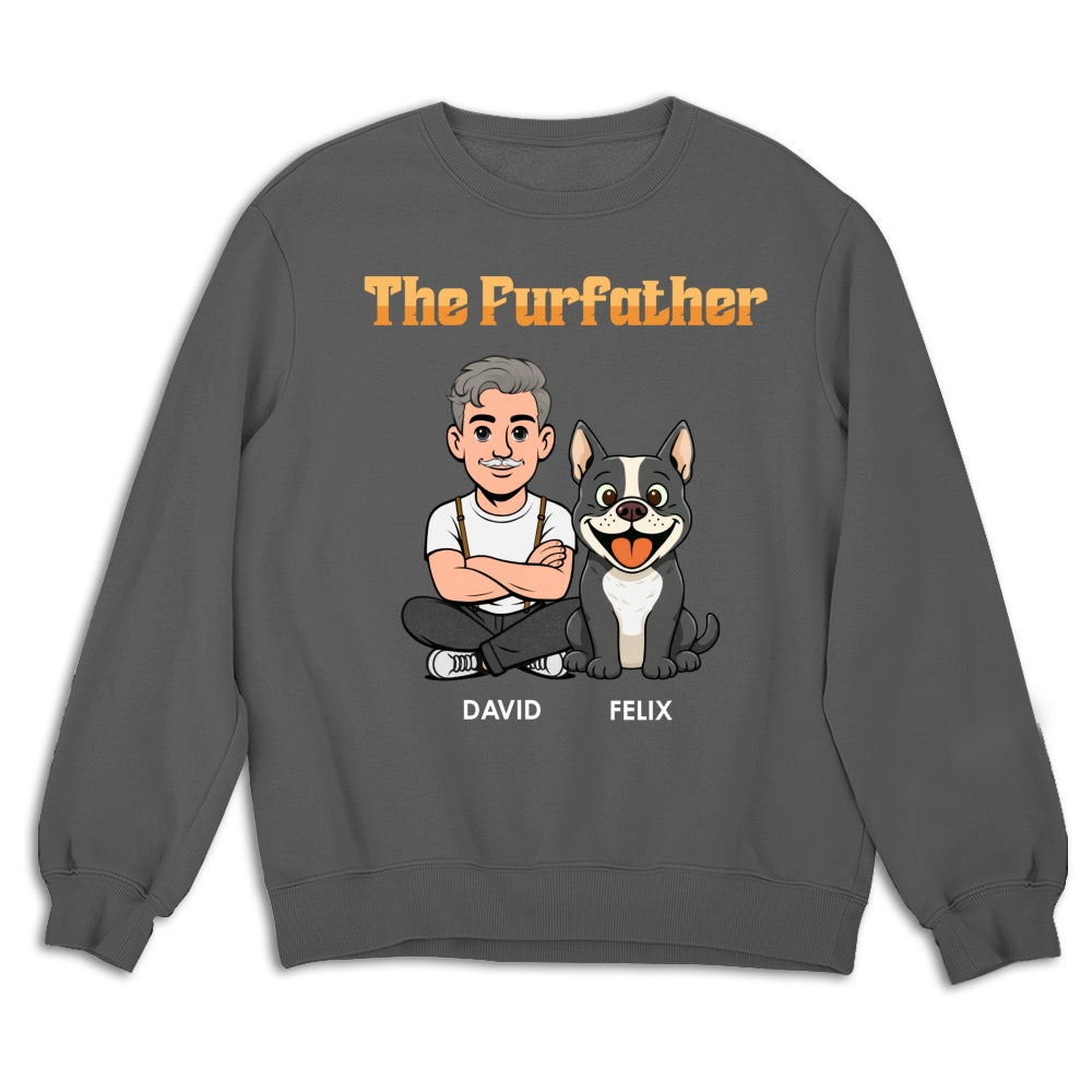 Custom Christmas & Birthday Keepsake Gift • The Furfather Retro - Personalized Shirt