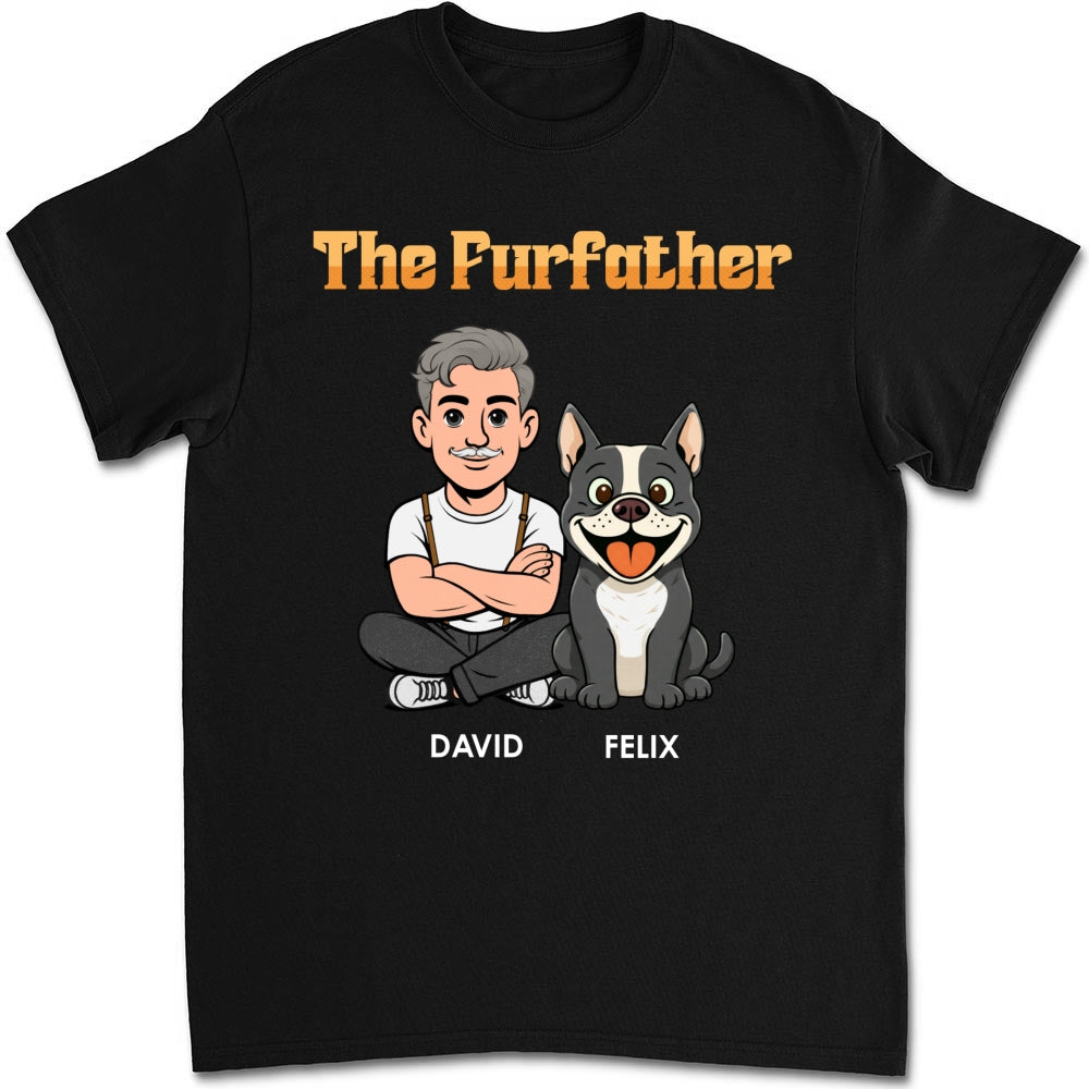 Custom Christmas & Birthday Keepsake Gift • The Furfather Retro - Personalized Shirt