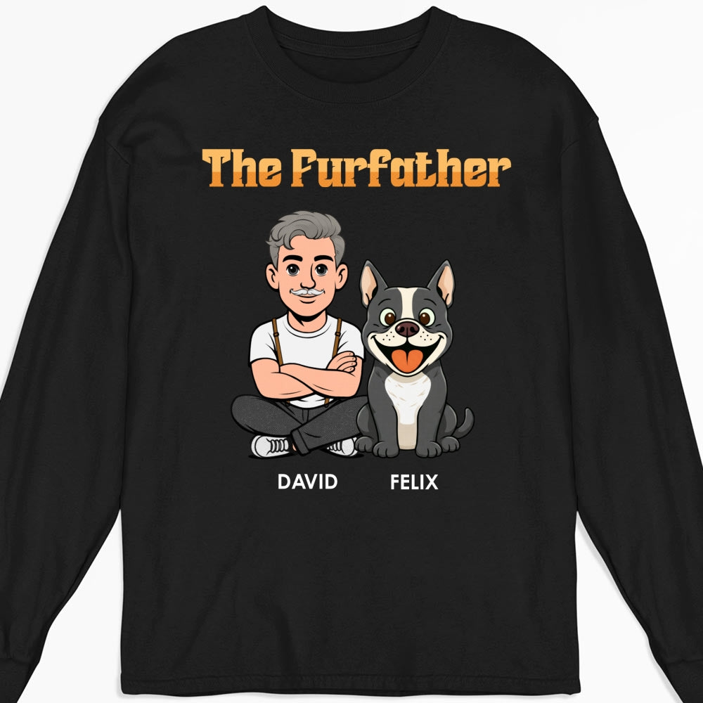 Custom Christmas & Birthday Keepsake Gift • The Furfather Retro - Personalized Shirt
