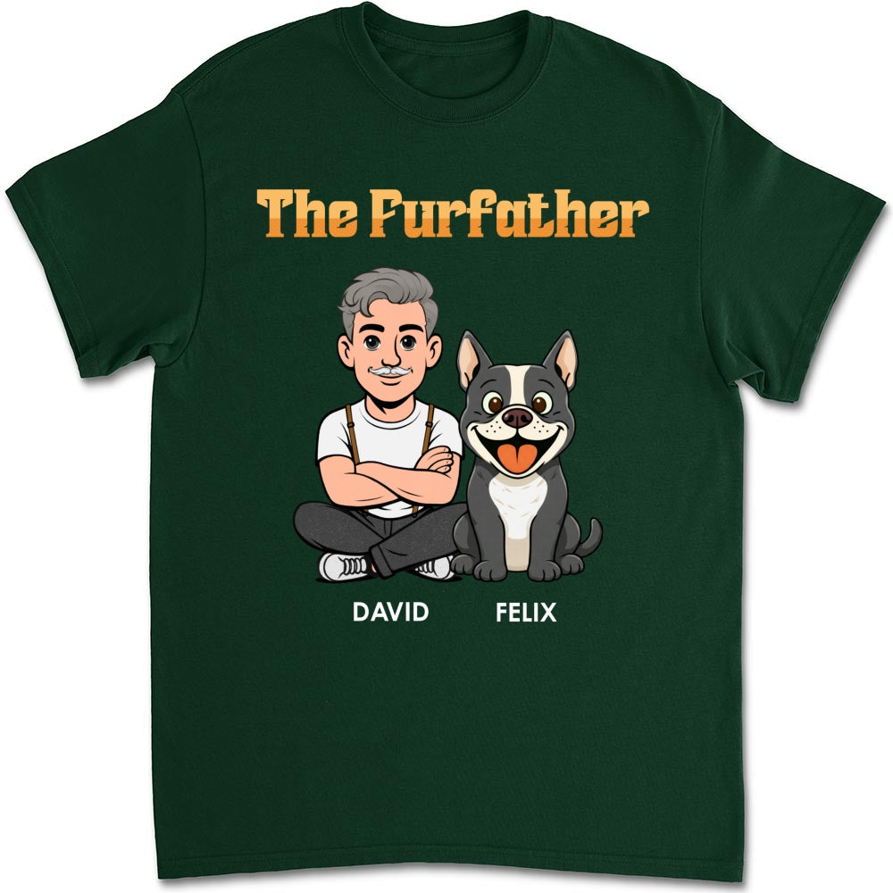 Custom Christmas & Birthday Keepsake Gift • The Furfather Retro - Personalized Shirt