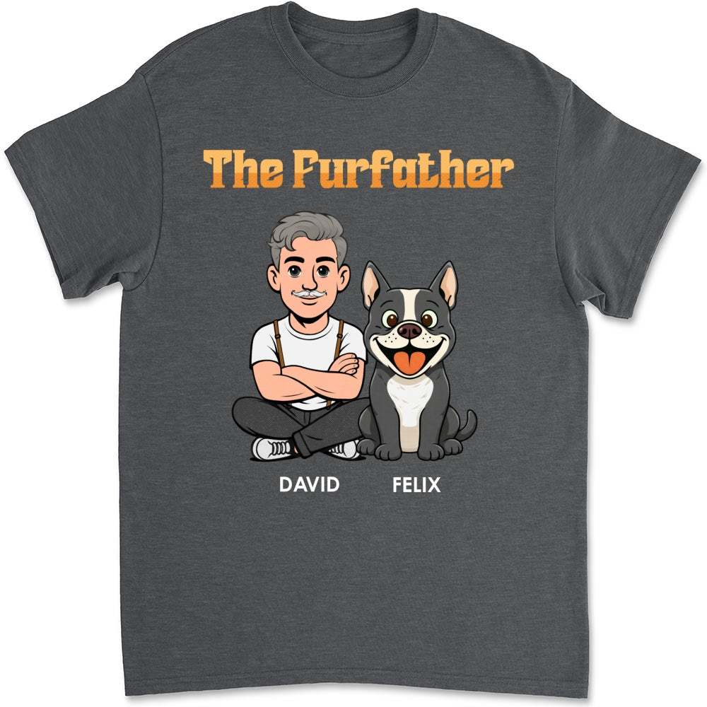 Custom Christmas & Birthday Keepsake Gift • The Furfather Retro - Personalized Shirt