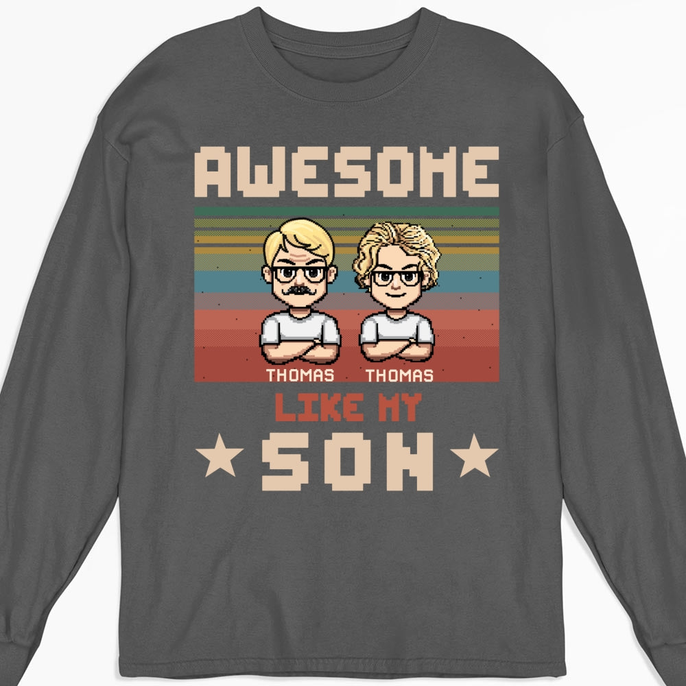 Custom Father's Day, Special Gift for Dad & Grandpa • Awesome Dad And Awesome Daughter - Personalized Shirt