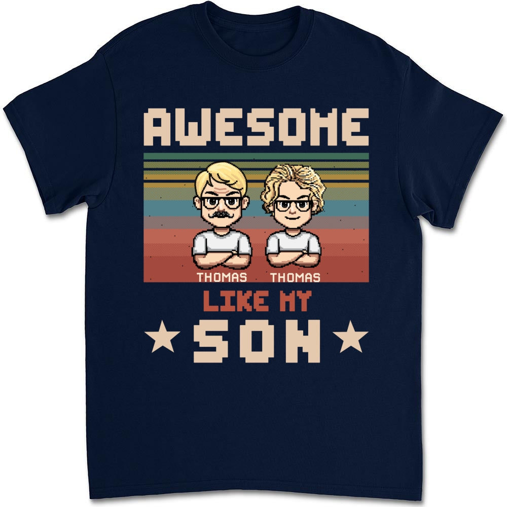 Custom Father's Day, Special Gift for Dad & Grandpa • Awesome Dad And Awesome Daughter - Personalized Shirt