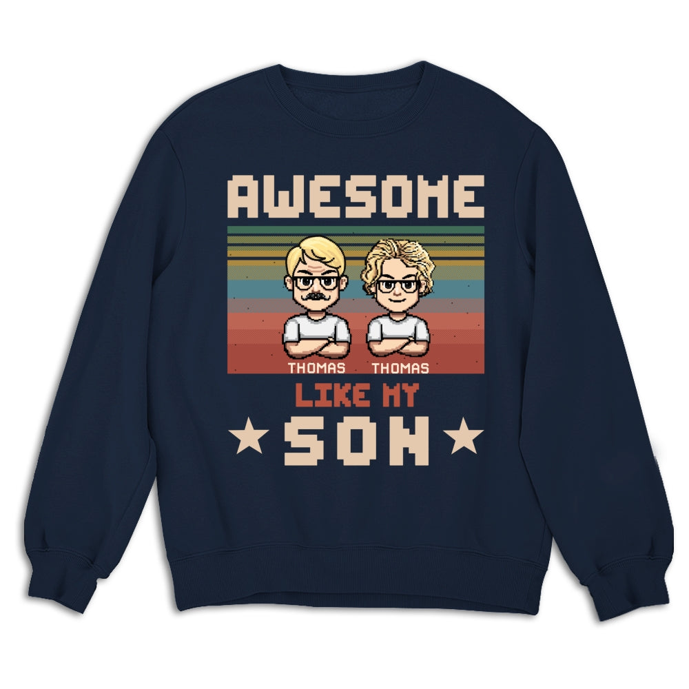 Custom Father's Day, Special Gift for Dad & Grandpa • Awesome Dad And Awesome Daughter - Personalized Shirt