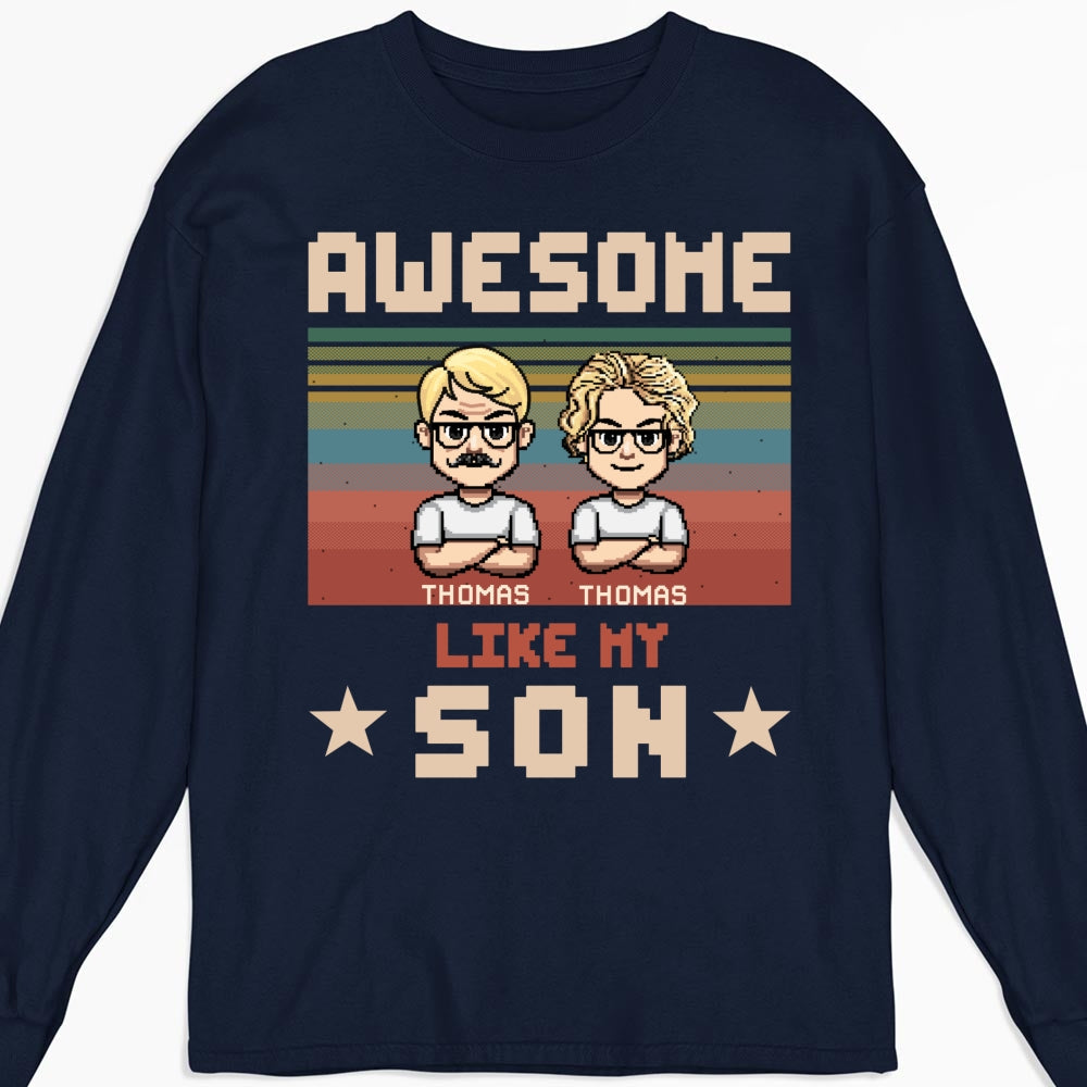 Custom Father's Day, Special Gift for Dad & Grandpa • Awesome Dad And Awesome Daughter - Personalized Shirt