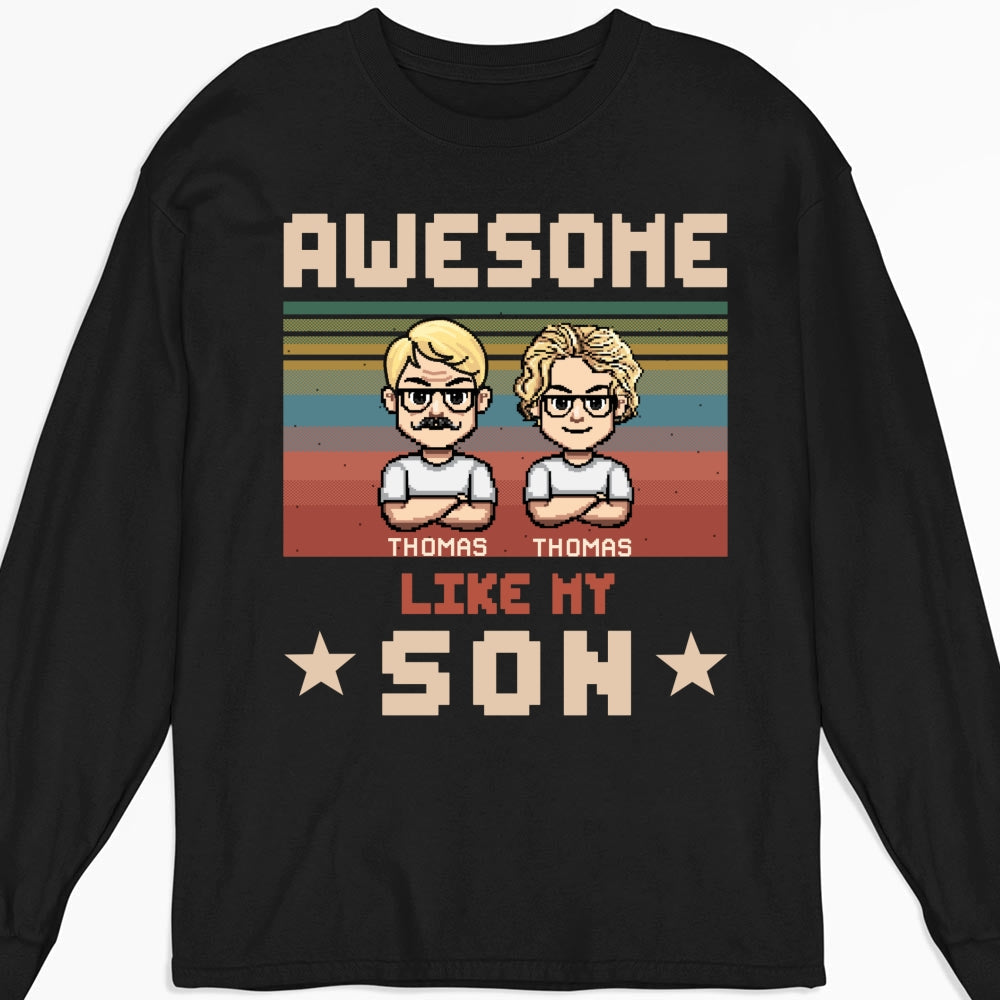 Custom Father's Day, Special Gift for Dad & Grandpa • Awesome Dad And Awesome Daughter - Personalized Shirt
