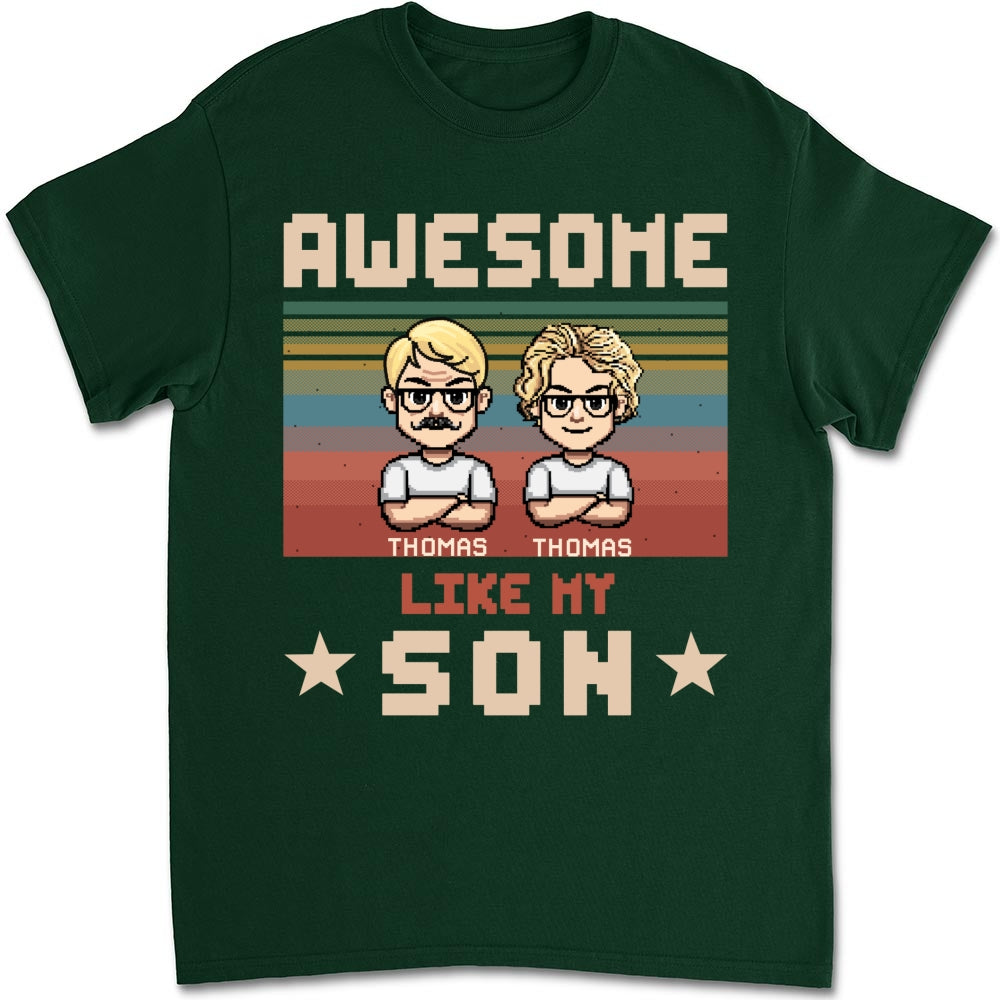 Custom Father's Day, Special Gift for Dad & Grandpa • Awesome Dad And Awesome Daughter - Personalized Shirt