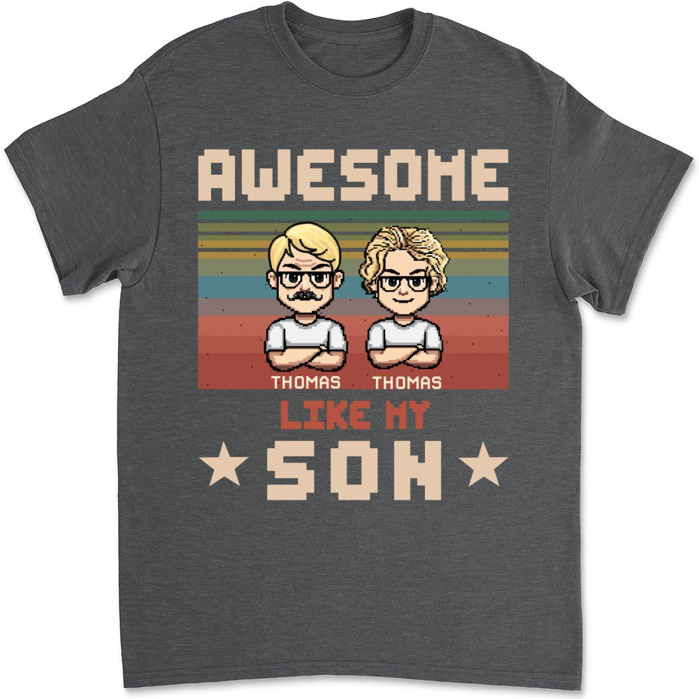 Custom Father's Day, Special Gift for Dad & Grandpa • Awesome Dad And Awesome Daughter - Personalized Shirt
