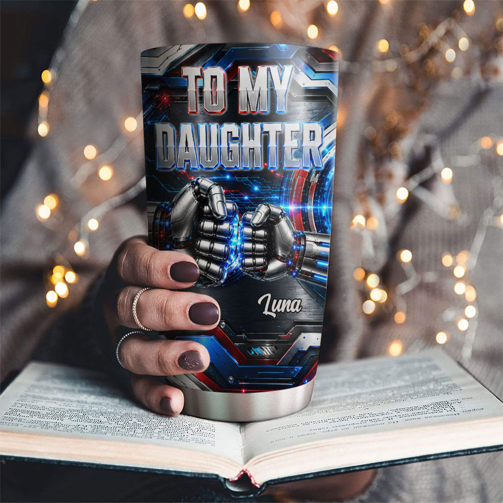 Custom Christmas Birthday Gifts For Children • Right There In Your Heart - Personalized 3D Effect Tumbler