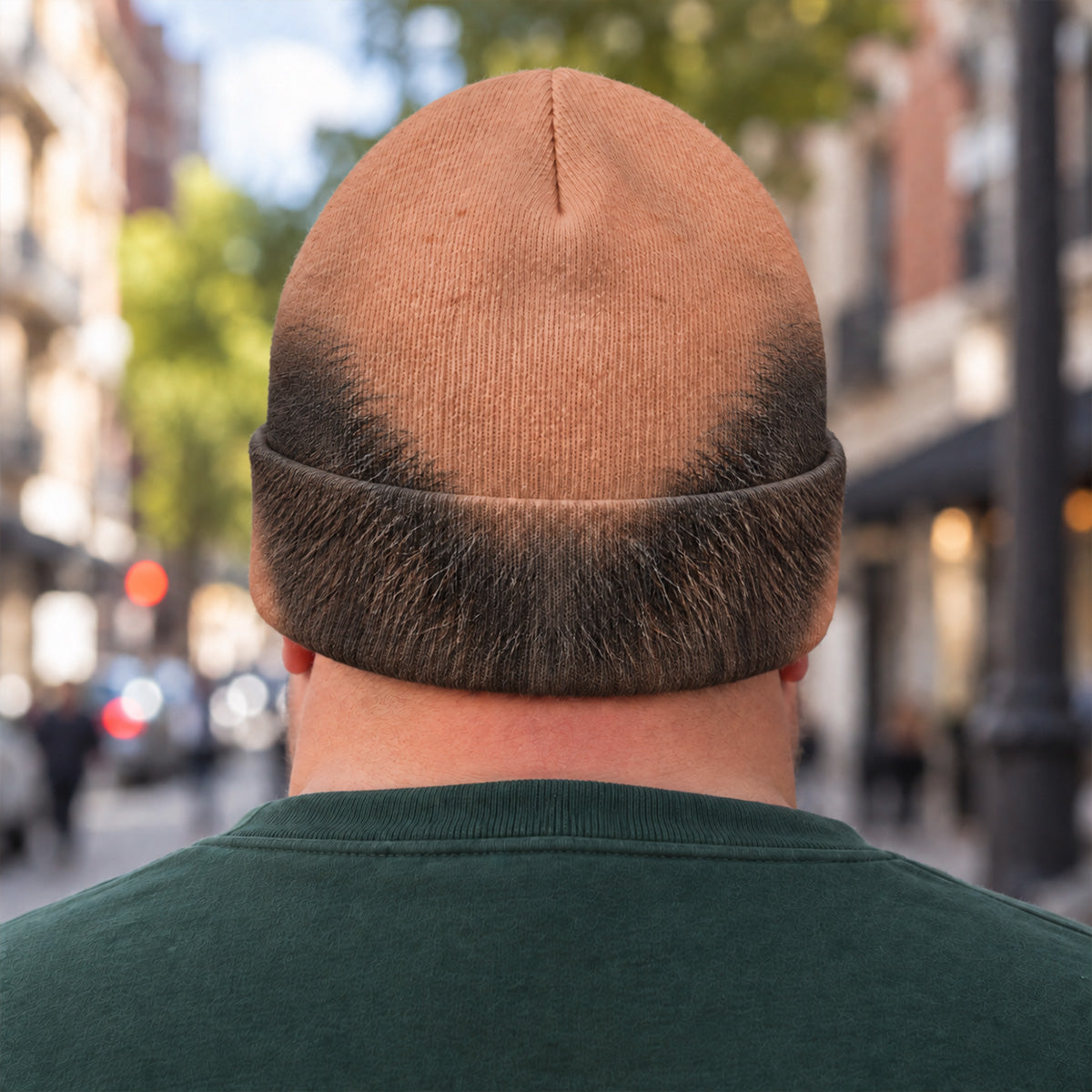 Funny Baldie - Personalized Knit Beanie Hat