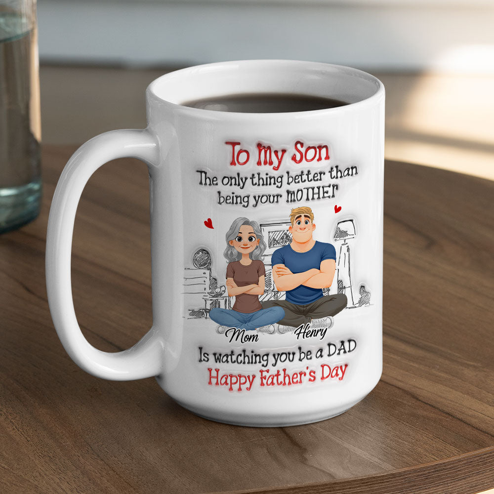 Custom Father's Day Gift For Son • Your Special Day Is Coming - Personalized 3D Inflated Effect Mug