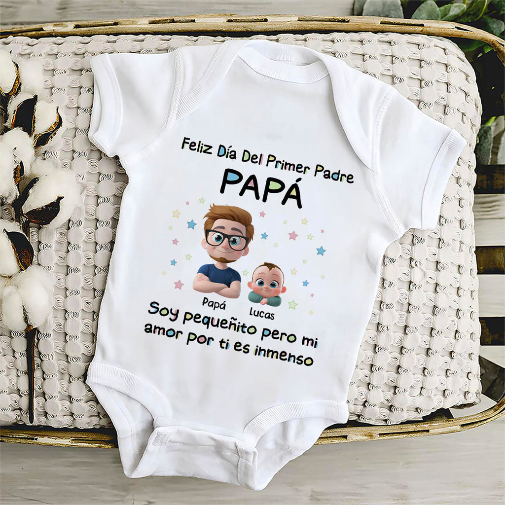 Día Del Primer Padre - Mono De Bebé Personalizado