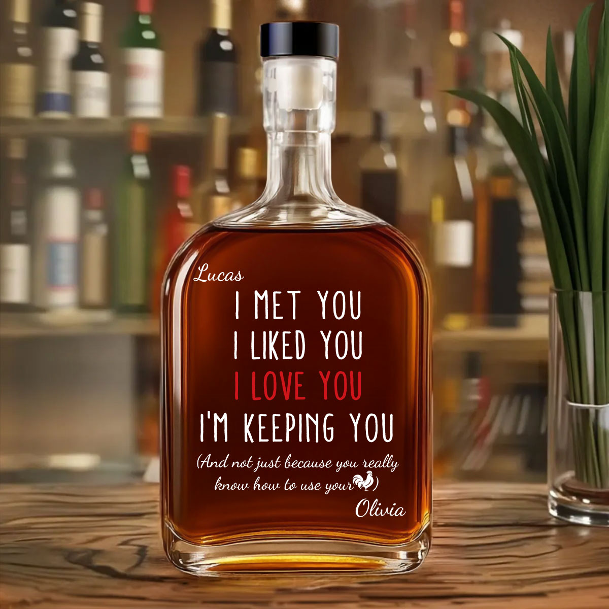 I Am Keeping You - Personalized Spirits Decanter