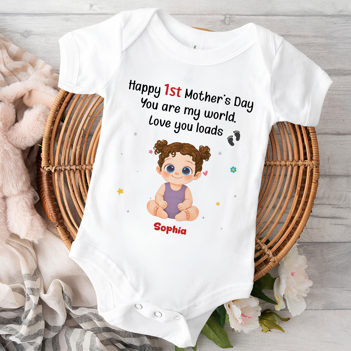 You Are My World - Personalized Baby Onesie