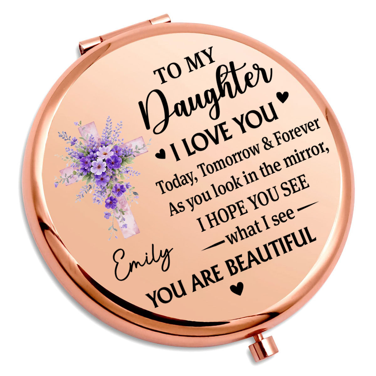 My Beautiful Daughter - Personalized Compact Mirror