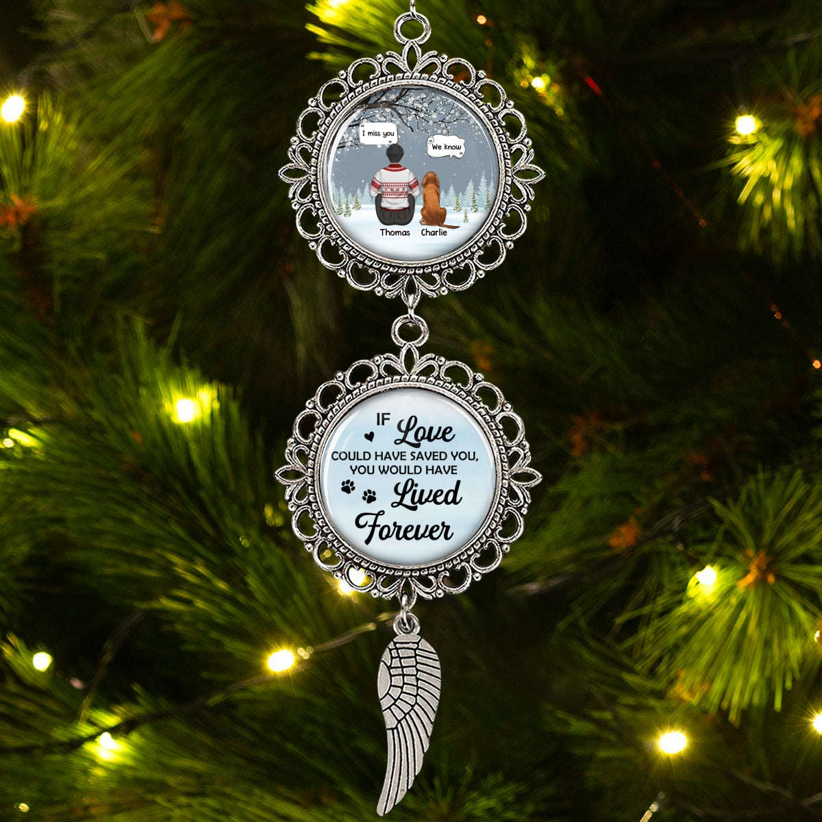 Custom Keepsake Christmas Ornament •  I Know You Miss Me - Personalized Charming Ornament
