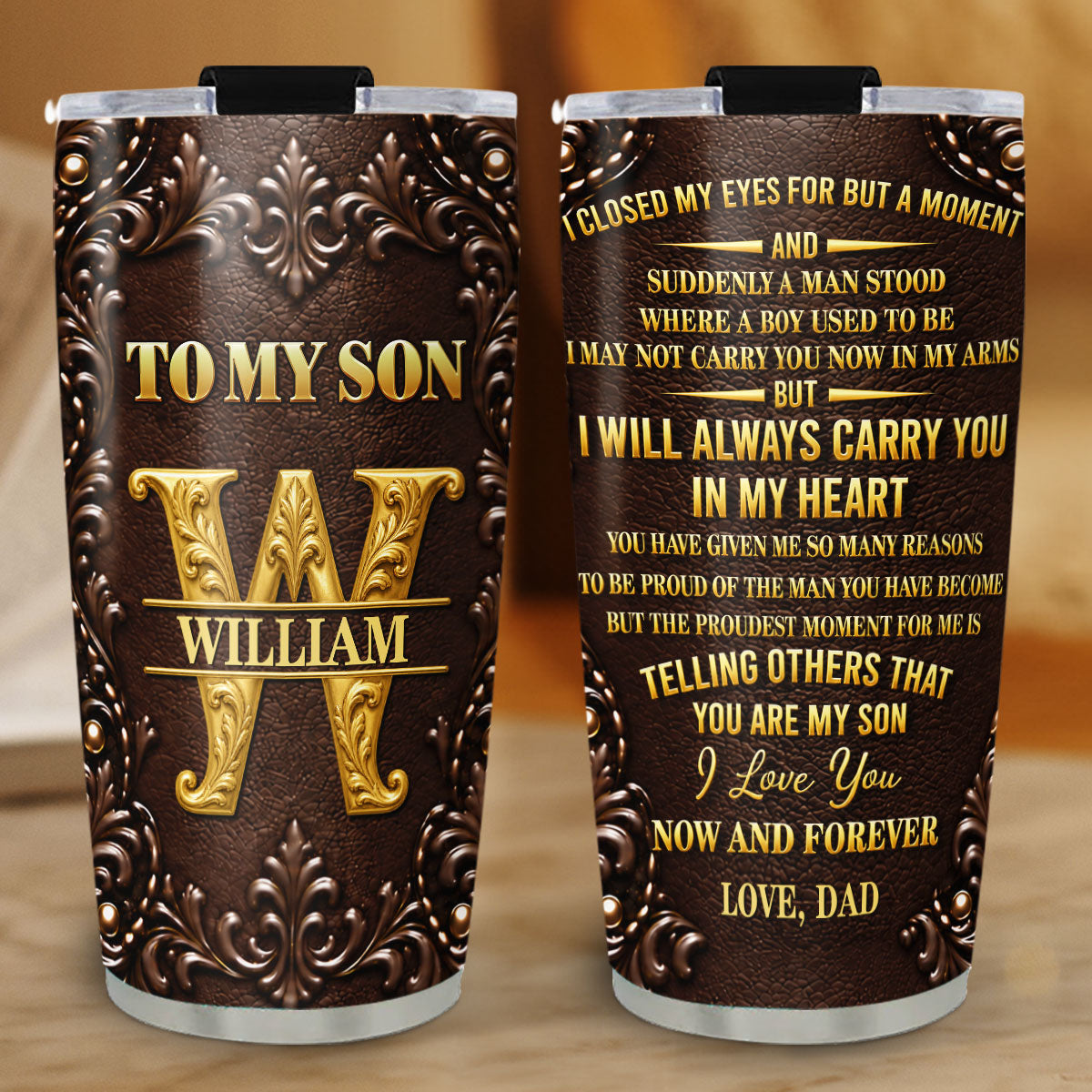 You Are My Son - Personalized Tumbler