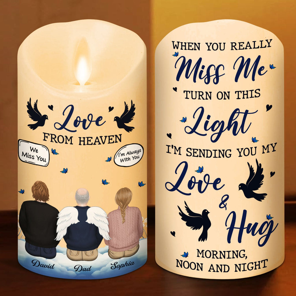 Love From Heaven - Personalized LED Candle
