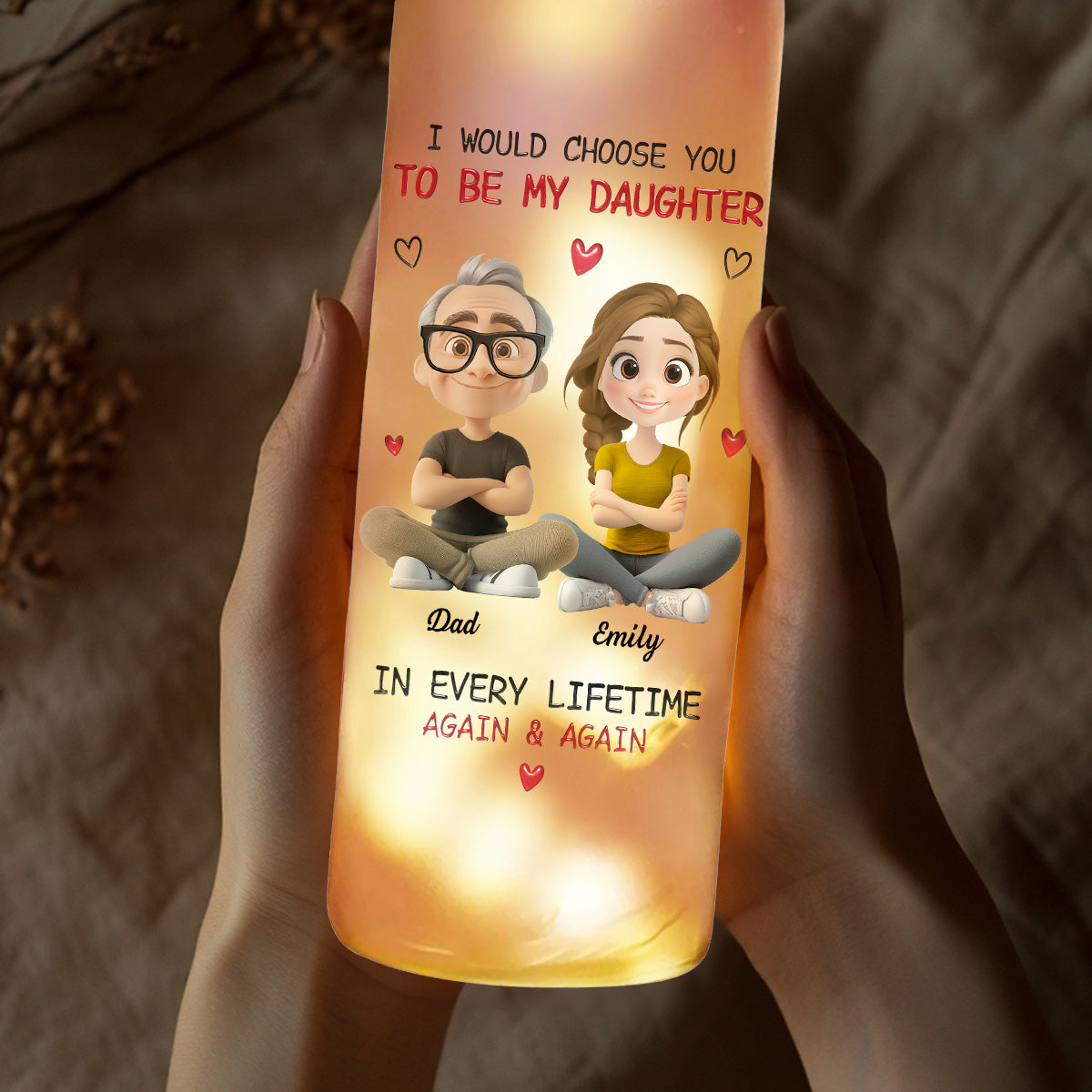 Always Choose You - Personalized Bottle Lamp