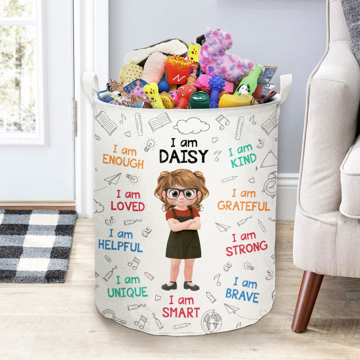 I Am Grateful - Personalized Basket